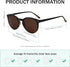 Eyekepper Key Hole Style Spring-Hinged Round Bifocal Sunglasses Sunshine Readers Black-Tortoise +2.0...
