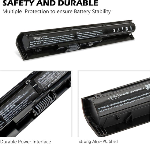 756743-001 VI04 V104 Laptop Battery for HP Pavilion 15-P 17-F Series 15-p011na 15-p165sa 15-p214dx 15-p003ax 17-f115dx 17-f215dx Fit 756744-001 75...