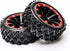 JIUWU 4-Pack Off-Road Wheels 12mm Hex Rc Wheels and Tires - High-Performance Upgrade for 1/10 Rc Tires Cars - Durable Plastic and Rubber Construct...