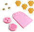 3 Packs 7 Cavity Bumble Bee Silicone Mold Honeycomb BeesChocolate Molds Silicone Beehive Fondant Beehive Baking Molds Candy Mold (Honeycomb Bee)...