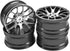 4Pack HIRCQOO Metal Wheel Rims 12mm Hex Hub Compatible with 1/10 On-Road Racing Touring Drift Car Tamiya TT-01 Kyosho RedCat Sakura D4 XIS HSP 1/1...