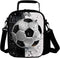 Lunch Tote, 2019 Upgrade Insulated Football Lunch Bag- Waterproof Reusable Lunch Box Portable Meal Bag Ice Pack for Kids Boys Girls -Black...