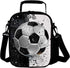 Lunch Tote, 2019 Upgrade Insulated Football Lunch Bag- Waterproof Reusable Lunch Box Portable Meal Bag Ice Pack for Kids Boys Girls -Black...