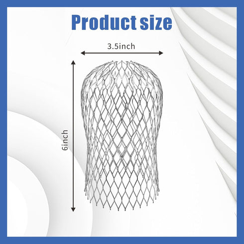 10 Pack Gutter Guards - 3.5 Inch Gutter Downspout Guard, Expandable Aluminium Filter Strainers for Blocking Leaves and Debris, Gutter Strainer Pro...