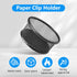 4 Pack Mesh Paper Clip Holder for Desk, Black Paperclip Holders Paper Clip Holders, Metal Paper Clip Dispenser Organizer for Desk, Binder Clip Hol...