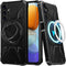 Goodon Designed for Samsung Galaxy A15 Case with Screen Protector - Features Built-in Magnetic Kickstand - Car Mount Holder Compatibility - Protec...