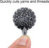 2 Pieces Yarn Cutter Pendants Antique Gold Silver Metal Thread Cutter Pendant Round Shape for DIY Sewing Tools(Antique Silver)...