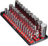 Ernst Manufacturing 8490 Socket Boss: 3-Rail Socket Organizer Tool Tray with 40 Clips (1/4", 3/8", 1/2") - Red, 13-Inch Rails for Toolbox Storage ...