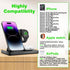 Wireless Charger, 3 in 1 Charging Station for Multiple Devices, Wireless Charging Stand for iPhone 8-15 Series,iWatch9/8/7/6/5/4/3/2/SE, AirPods3/...