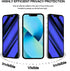 iPhone 13 Anti Blue Light Privacy Matte Screen Protector, Blue Light Blocking Eye Protection 9H Tempered Glass, Anti Glare Anti-Spy Smooth Shatter...