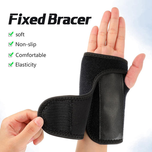 2 Pieces Carpal Tunnel Wrist Braces for Night Wrist Sleep Support Brace Wrist Splint Stabilizer and Hand Brace Cushioned to Help With Carpal Tunne...