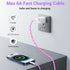 Aolcev Charger Cable for iPhone, 5FT Light Up Glowing Fast Charging Cord, 60W High-Speed Fast Charging Cable Compatible with iPhone 14 13 12 11 Pr...