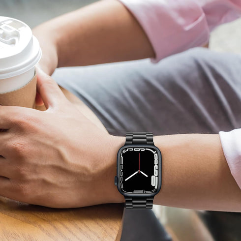 Tasikar Band Compatible with Apple Watch Band 42mm (Series 10) 41mm 40mm 38mm Premium Stainless Steel Metal Replacement Strap Compatible with Appl...