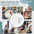 Bell Marque White Dinner Napkin-300 2-Ply White Dinner Napkins, 0.1" Height, 17" width, 15" Length (Pack of 300)...
