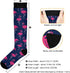 1 Pair Pink Flamingo Compression Socks 20-30mmHg Knee High Women Socks Tube Athletic Stockings for Men Sport Soccer Running Cycling Medical Nurse ...