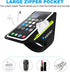Cell Phone Running Armband with Zipper Pocket Armband Case Running Holder for iPhone 16 Pro Max/15/14 Pro Max/13/12 /11 Pro Max/XS/XR,Galaxy S20 S...