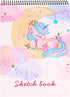 Sketch Book, 100 Pages (50 Sheets), Spiral Bound Artist Sketch Pad, Acid Free Drawing Paper for Drawing, Painting, Sketching or Doodling for Girls...