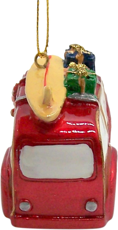 Wowser Beach Cruisin' Santa Christmas Ornament, Festive Holiday Beach Décor, 3 1/2 Inches...