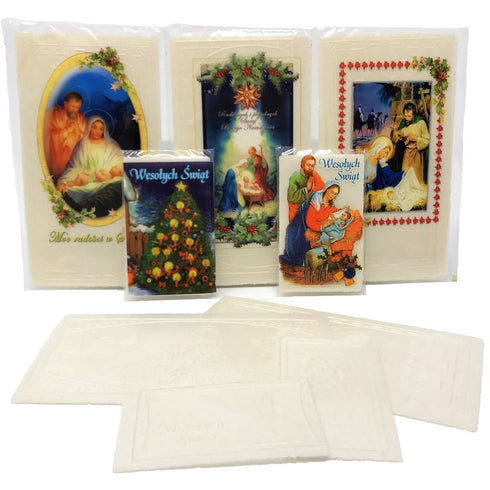 Set of 20 Polish Christmas Wafers Oplatki (12 Large & 8 Small)...