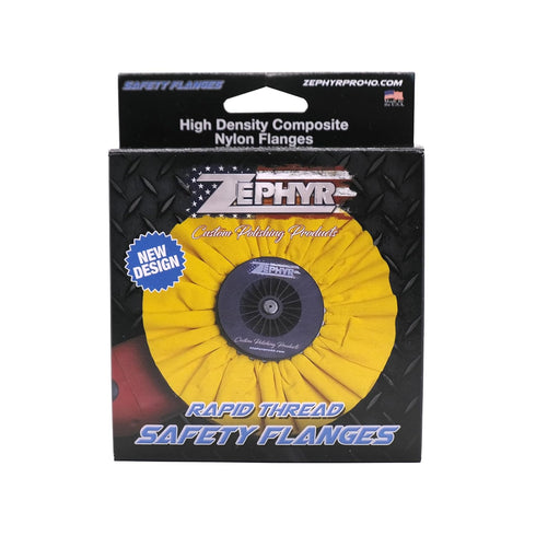Zephyr Custom Polishing Products Airway Buffing Wheels for Industrial Polishers, Big Rigs and Lifted Trucks. Made in The U.S.A.(Cut - Yellow/Orang...