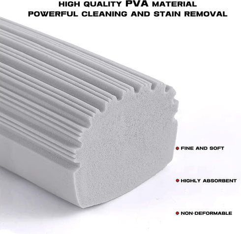 Damp Clean Duster Sponge 4pack Reusable Damp Dusting Sponge for Cleaning Glass, Baseboards,Blinds, Vents, Railings, Mirrors, Window Track Grooves ...