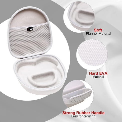 LTGEM Headset Case for Logitech G735 Wireless Gaming Headset - Hard Storage Travel Protective Carrying Bag(White)...