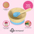 Abiie Octopod Bamboo Baby Bowl Set for 4 Months and Up – Mess-Free High Chair Suction Bowl with Spoon for Toddlers and Kids - Ergonomic Baby Feedi...
