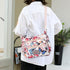 WITERY Crossboby Bag for Women - Waterproof Nylon Multi-Pocket Purse Floral Shoulder Bag Zipper Handbag Messenger Bag...