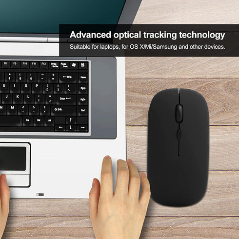 Wireless Mouse, Mouse Black Wireless Bluetooth 5.0 Silent Office Computer Mouse for OS XMiSamsung Laptop Tablets...