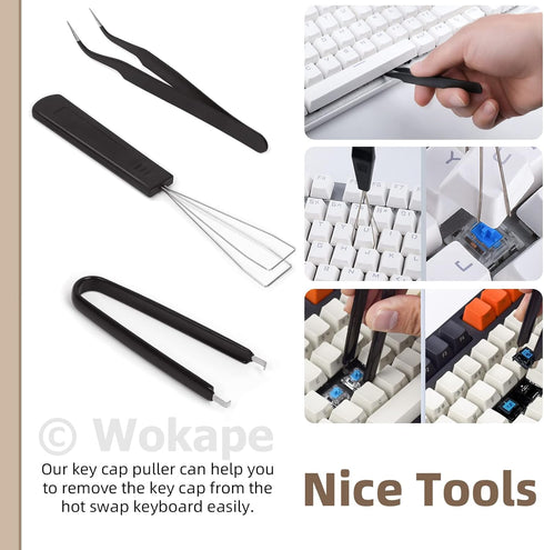 13Pcs Keyboard Lube Kit for Mechanical Keyboard Lube, Keyboard Tools Incl Cleaning Brush Lubrication Keycap Puller Switch Opener...