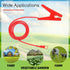 2 Pieces Farm Electric Fence Jump Connector Fencing System Wire Electric Fence Jump Cable with Crocodile Clip (Red)...