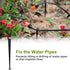 CHANGE MOORE 250 Pcs Drip Irrigation Stakes Universal Drip Tubing Hold Stakes, Plastic Garden Water Pipe Support Drip System Parts, Securing Pegs ...