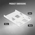 Corsair Dual SSD Mounting Bracket (3.5” Internal Drive Bay to 2.5", Easy Installation) White...