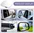 2 PCS Car Blind Spot Mirror, 1.96" Sector-shaped Frameless HD Glass Convex Wide-angle Glass Reversing Assist Mirror, Press-adjustable Accessories,...