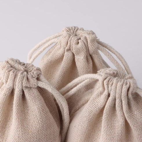 erduoduo Pack of 50 Small Burlap Bags With Drawstring,3x4inch Gift Little Burlap Drawstring Bags,Reusable Small Sachet Bags,Tea Bag...