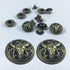 WETUFIN - 30 Sets Leather Snap Buttons Set 17MM (0.67inch) Bronze Snaps for Leather Snaps (Bull & Lion & Anchor Style) and Fastener Kit Tool Decor...