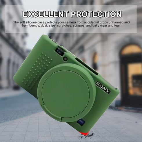 Camera Case for Sony RX100 VII, Soft Silicone Protective Cover Protector Skin Removable Lens Cover for Sony DSC-RX100 VII DSC-RX100M7 Digital Came...