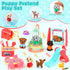 Pet Pretend Play Toys Set Realistic Pet Figures Playset Cat and Dog Care Role Play Educational Figures Toys Pet Dollhouse Toy Set for Boys Girls B...