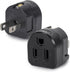 2 Prong to 3 Prong Adapter, Multi Plug Outlet Extender Splitter, 2 Prong Outlet Adapter for USA Wall Plugs for Household Appliances Industrial, Tr...