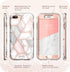 i-Blason Cosmo Glitter Clear Bumper Case for iPhone 8 Plus/iPhone 7 Plus, Marble...