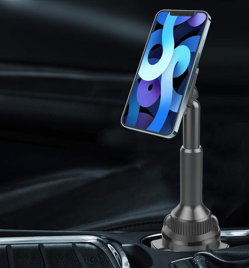 OQTIQ Phone Mount Magnetic, Universal Cup Holder Fit Phone Car Truck Mount Cup Holder Compatible with iPhone Samsung Galaxy LG and More, Extra Str...