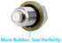 50PCS M14 Self-Centered Bonded Seal Oil Washers Gasket, Engine Oil Crush Washers Drain Plug Gaskets by Dsnaduo...