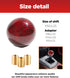 Universal Shifter Knob,Automatic Shift Knob Gear Shift Knob,Round Carbon Fiber Shift Knob with 3 Aluminum Adapter,Car Shift Lever Stick Shift Knob...