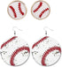 4 Pairs Baseball Earrings for Women Baseball Jewelry for Women Baseball Fan Gift for Mom Baseball Dangle Earrings for Moms...