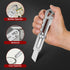 7-In-1 Mutipurpose Utility Knife, Stainless Steel Retractable Box Cutter, Heavy Duty Snap off Cutter Knife with 10PC 18MM SK5 Blades, Safety Lock ...