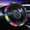Tie Dye Steering Wheel Cover Women Car Universal Accessories Non Slip 15 Inch SUV Trucks Gifts Soft Comfortable (Neoprene)...