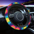 Tie Dye Steering Wheel Cover Women Car Universal Accessories Non Slip 15 Inch SUV Trucks Gifts Soft Comfortable (Neoprene)...