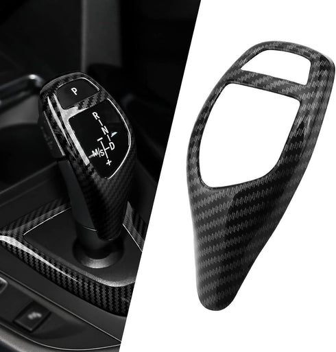 1 PC Car Gear Shift Head, ABS Carbon Fiber Pattern Shift Knob Cover Sticker, Replacement Decorative Accessories, for BMW 3 Series GT5 Series 1 Ser...