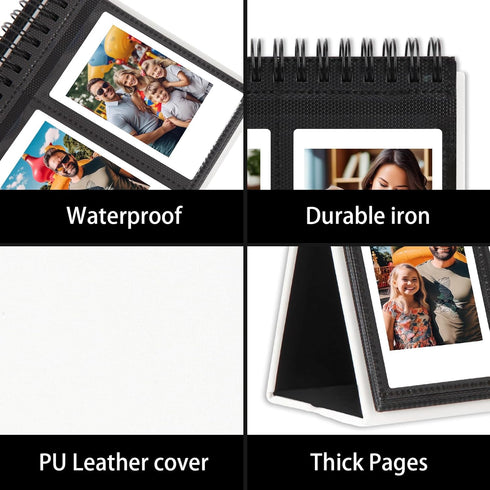Ruibytree Desk Calendar Style Photo Album with 96 Pockets for Fujifilm Instax Mini (12/11/9/8/7S/40), Polaroid PIC-300P/Z2300 - Holds 2x3 Inch Pho...