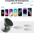 Dual Magnetic Phone Holder for Gym, Gym Magnet Phone Mount&Holder for Videos & Photos, Attaches to Any Metal Surface- Designed for All Phones, Sil...
